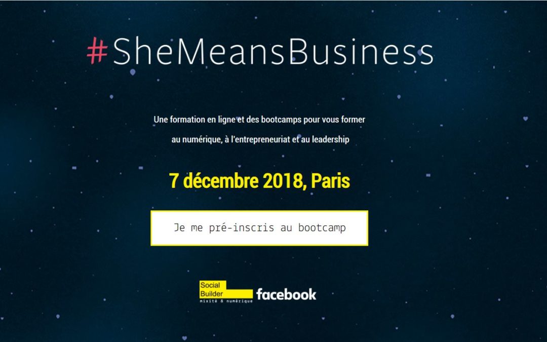 #SheMeansBusiness : former 15 000 femmes au numérique en 2018